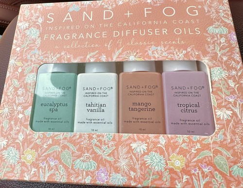 Sand + Fog Fragrance Diffuser Oil 4 Piece Set 10 ml New in Box
