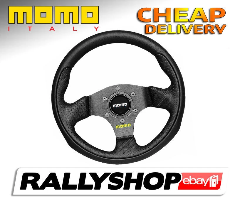 Momo Team Steering Wheel Leather 280mm Race Tuning CHEAP DELIVERY WORLDWIDE  NEW