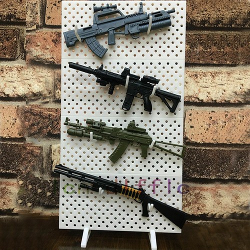 4pcs 1/6 Modular Weapons Display Wall Show Storage Stand For Gun Weapon Model - Picture 3 of 8