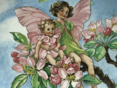 Apple Blossom Fairy Collectors Plate Villeroy Boch Heinrich Germany 7.5 inch WOW - Picture 2 of 3