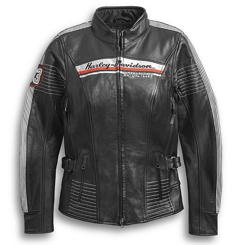 Harley-Davidson シングル レザージャケット アームロゴ S NEW Harley Womens Adraga Waterproof Leather Jacket 3 Vent S 98010