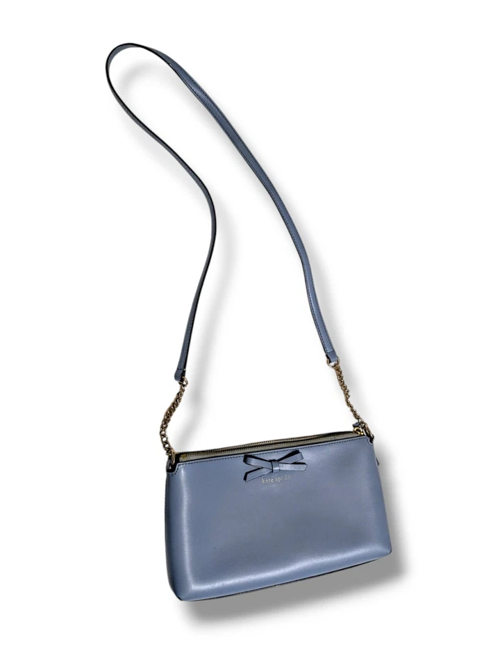 Bolsa tiracolo Kate Spade feminina Sawyer Street Declan pequena couro azul - Imagem 2 de 4