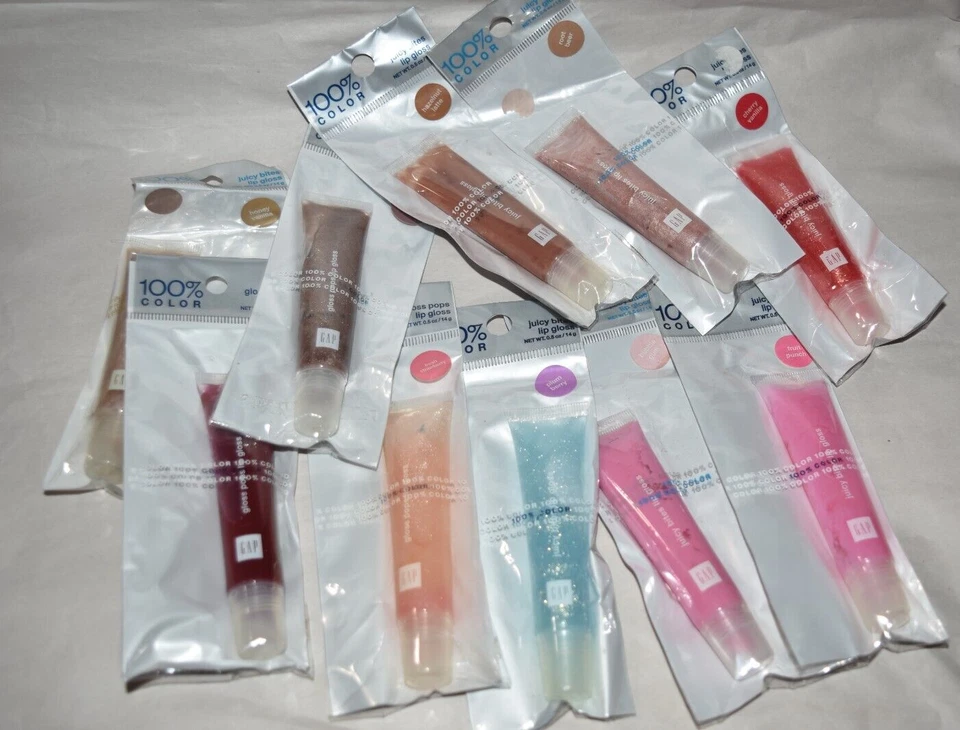 10x Gap 100% Color Juicy Bites Lip Gloss 10 flavors - Sealed - Image 3 of 3