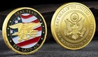 U.S. NAVY, SEAL TEAM, SEA LAND AIR, CHALLENGE COIN, GOLD. Free Shipping — photo 1
