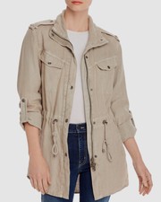 $205 Fillmor Women's Green Camo Long Down Puffer Quilted Zip Vest Coat Jacket Xs