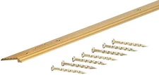 M-d Building 79038 Tile Floor Edging, Satin Brass, 3/4 X 36"