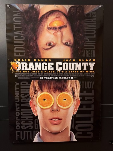 Orange County Movie Poster 27x40 D/S original and authentic movie theatre used