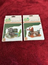 PUZZLES "2" 3D DINOSAUR PUZZLE KITS 6 WILD CREATURES 5.9 x 3.66 x 2.7 INCHES 4