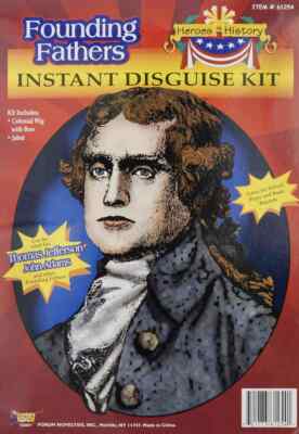 HEROES IN HISTORY THOMAS JEFFERSON Instant Disguise Kit School Plays