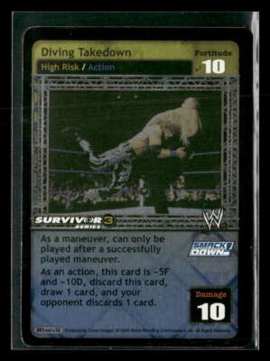 2005 WWE Raw Deal Survivor Series 3 Diving Takedown #1 Edge Big Show Foil ES8701
