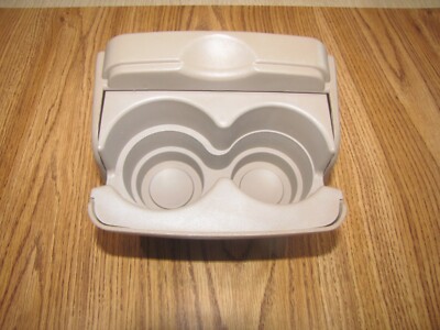 BUICK LESABRE CUP HOLDER HOLDER TAN with cup adapter 2000-2005 OEM.