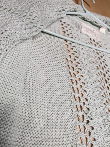 Anthropologie Angel of the North Knitted MINT Sweater Cardigan Long SIZE S(PRE-) - Picture 14 of 14