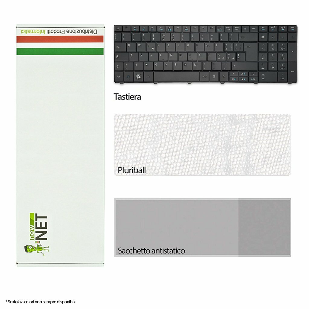 Tastiera ITALIANA compatibile con Acer KB,I170A,161 AEZR7R00210 MP-09B23U4-442