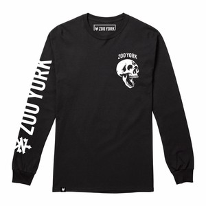 Zoo York Mens Skeleton Head Long Sleeve T Shirt Black Ebay