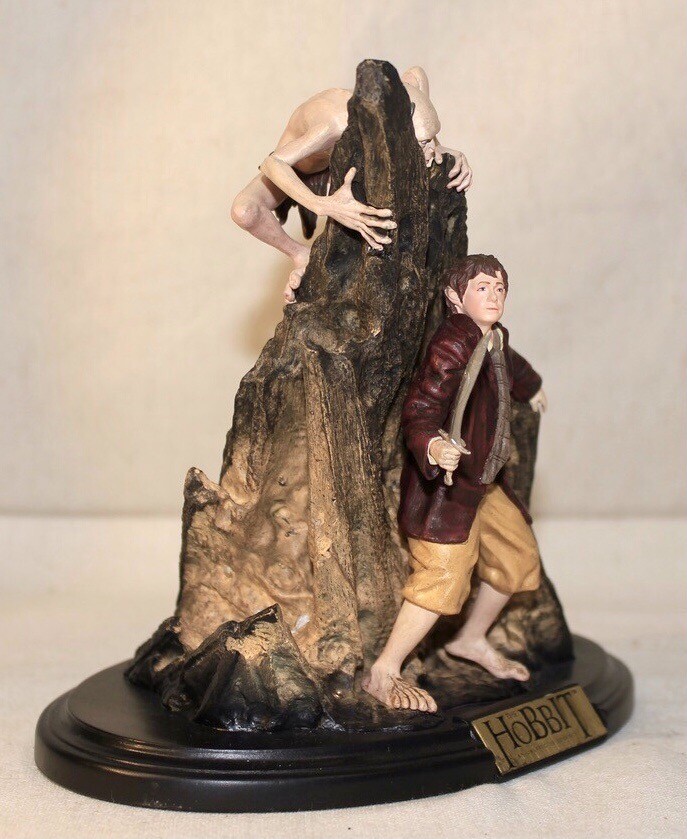 Statue Bilbo et Gollum Smeagol Weta Sideshow LOTR Lord of the rings eBay