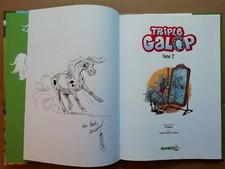 DU PELOUX. Triple galop, tome 2. AVEC DESSIN ORIGINAL.