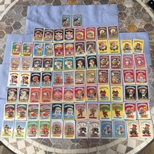Complete set of 1985 Garbage Pail Kids Series 1. 82 stickers (1-41 As and Bs)