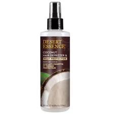 Desert Essence Coconut Hair Defrizzer & Heat Protector 8 fl oz - Gluten... 