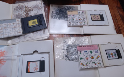 4 Jamone/JSMC Sewing Machine Memory Cards - Mixed Lot Of 4