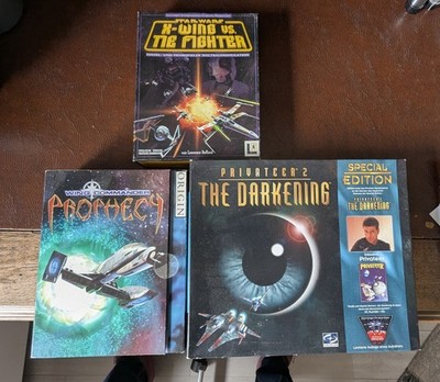 Mega Games: Privateer 2 Spezial Edition, Wing Commander Prophecy, X Wing Tie Fi