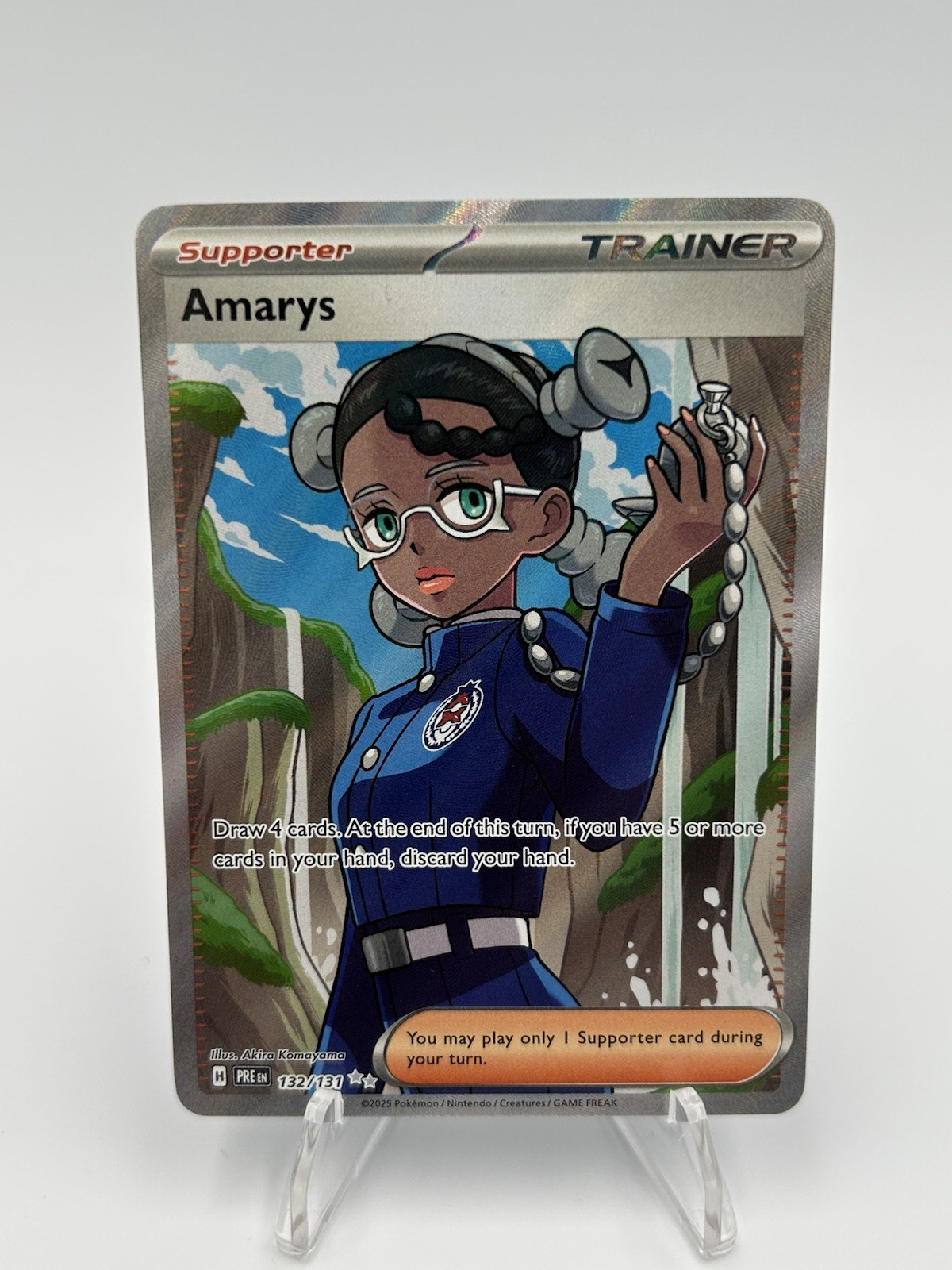 Amarys - 132/131 Ultra Rare Prismatic Evolutions Pokemon Card NM
