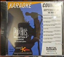 Pop Hits Monthly: Karaoke Country, Sep 06, Vol 0609-C CD G New Sealed