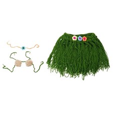 Baby Photo Costume Handcrochet Grass Skirt Photo Clothes Newborns Photo Outfit