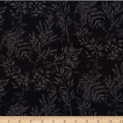 Hoffman Batiks Fabric - Bali Batik - Raven Leafy Branches  #X2627-494