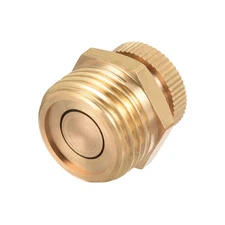 1/2BSP Male Thread Dia Air Compressor Part Brass Tone Security Water Drain Valve