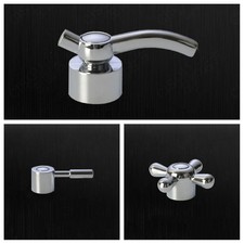 2Pcs Alloy Tap Handle Replacement Set Universal Fit for Kitchen Bathroom