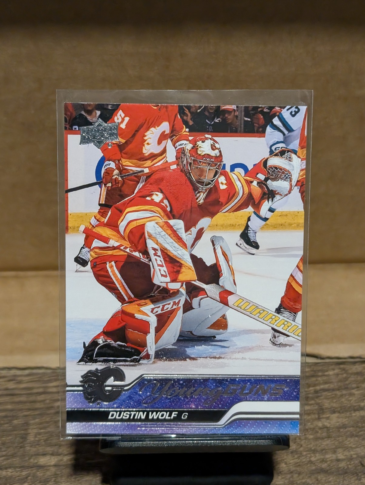 2023-24 Upper Deck Series 1 DUSTIN WOLF #210 Young Guns RC Calgary Flames