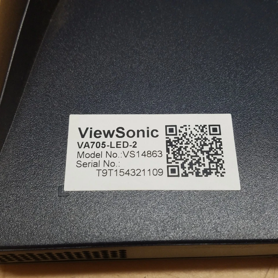 ViewSonic VA705-LED Flat Panel LED Monitor, 17", 1280x1024, 5ms Response Time - Image 4 of 4