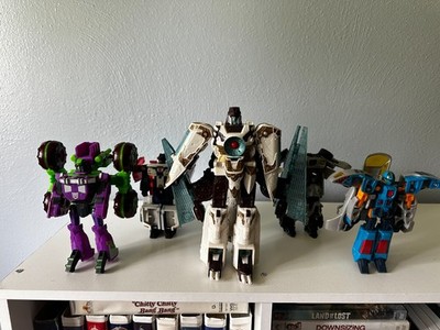 Y2K Transformers Lot Vector Prime Jazz Trashmaster Loose Figures
