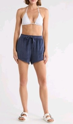 Vitamin A Women's Swimwear Lounge Sleep Cover Up Shorts X-Small NWT Midnight 