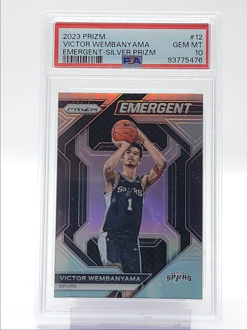 Victor Wembanyama 2023 Prizm #12 Emergent - Silver Price Victor Wembanyama 2023 Prizm #12 Emergent - Silver Price