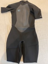 O'Neill Reactor 2mm Spring Shorty Wetsuit - Women's SIZE 4 / Black/Grey/Teal