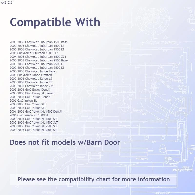 Tercera luz de freno LED de lente transparente negra para Chevy Suburban 1500 00-06 sin puerta de granero Foto 3 de 3