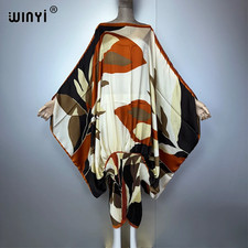 Pleated Elastic Loose Dress Beach Cover up Kaftan Abaya Dubai Luxury Party Dress