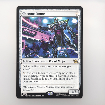 Chrome Dome Teenage Mutant Ninja Turtles Regular - MTG TMNT - Rare