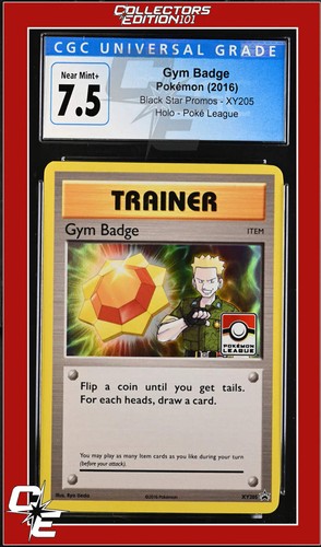 Gym Badge graded CGC 7.5 for sale on eBay