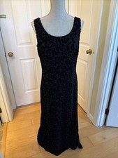 VINTAGE WHIMSYGOTH VELVET Express LONG Maxi Dress SIZE 5/6 Black Y2K sleeveless