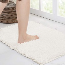 Walensee Large Bathroom Rug Non Slip Bath Mat 24x60 Inch 60" x 24", Ivory