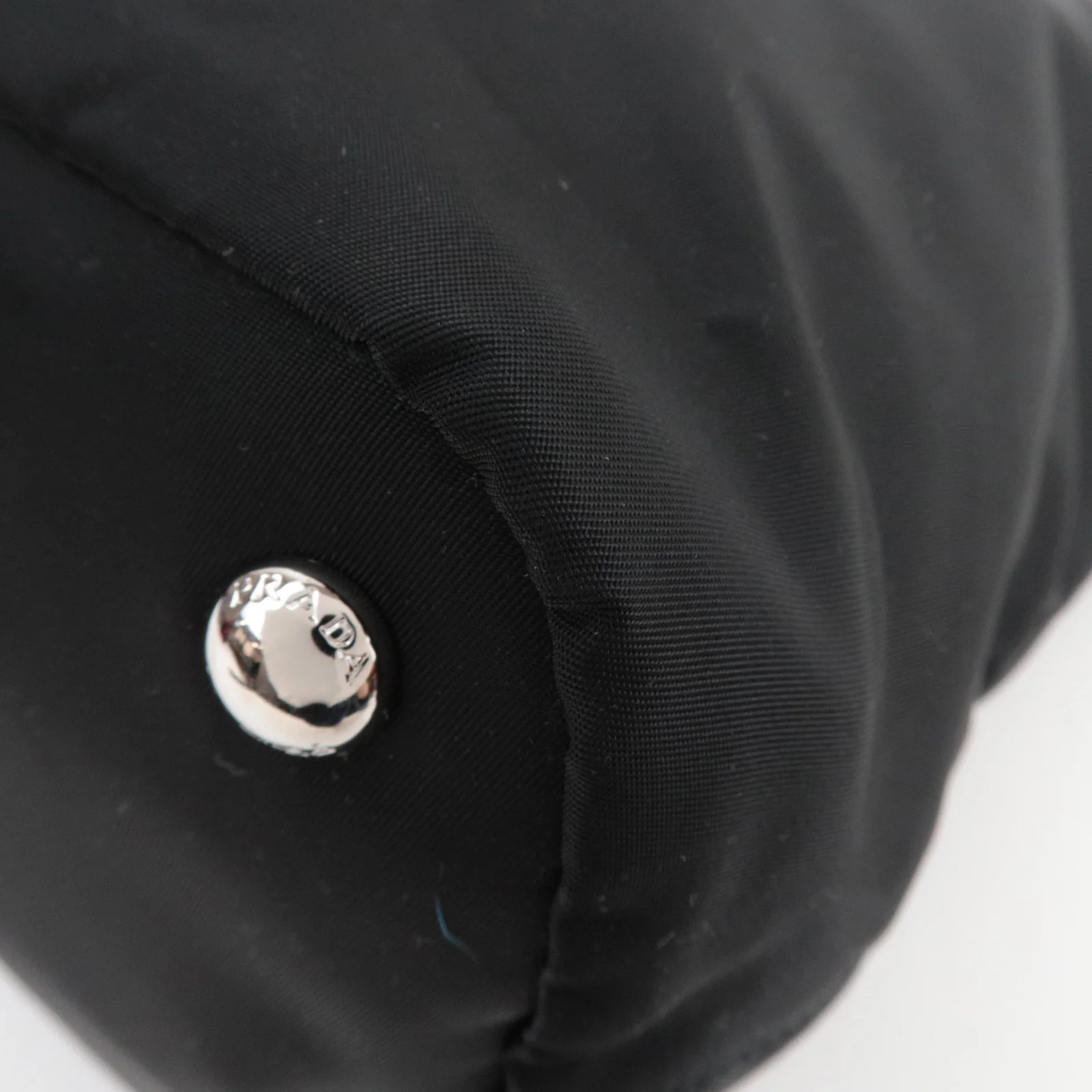 PRADA 2Way Handbag Nylon Leather Black 1BG696 Authentic thumbnail 9