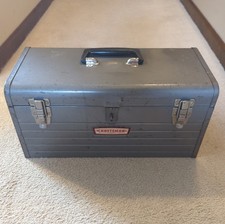 Craftsman 6500 Metal Toolbox 18 Tool Box W Tray Vintage Usa Steel Used Craftsman 6500 Metal Toolbox 18 Tool Box W Tray Vintage Usa Steel Used