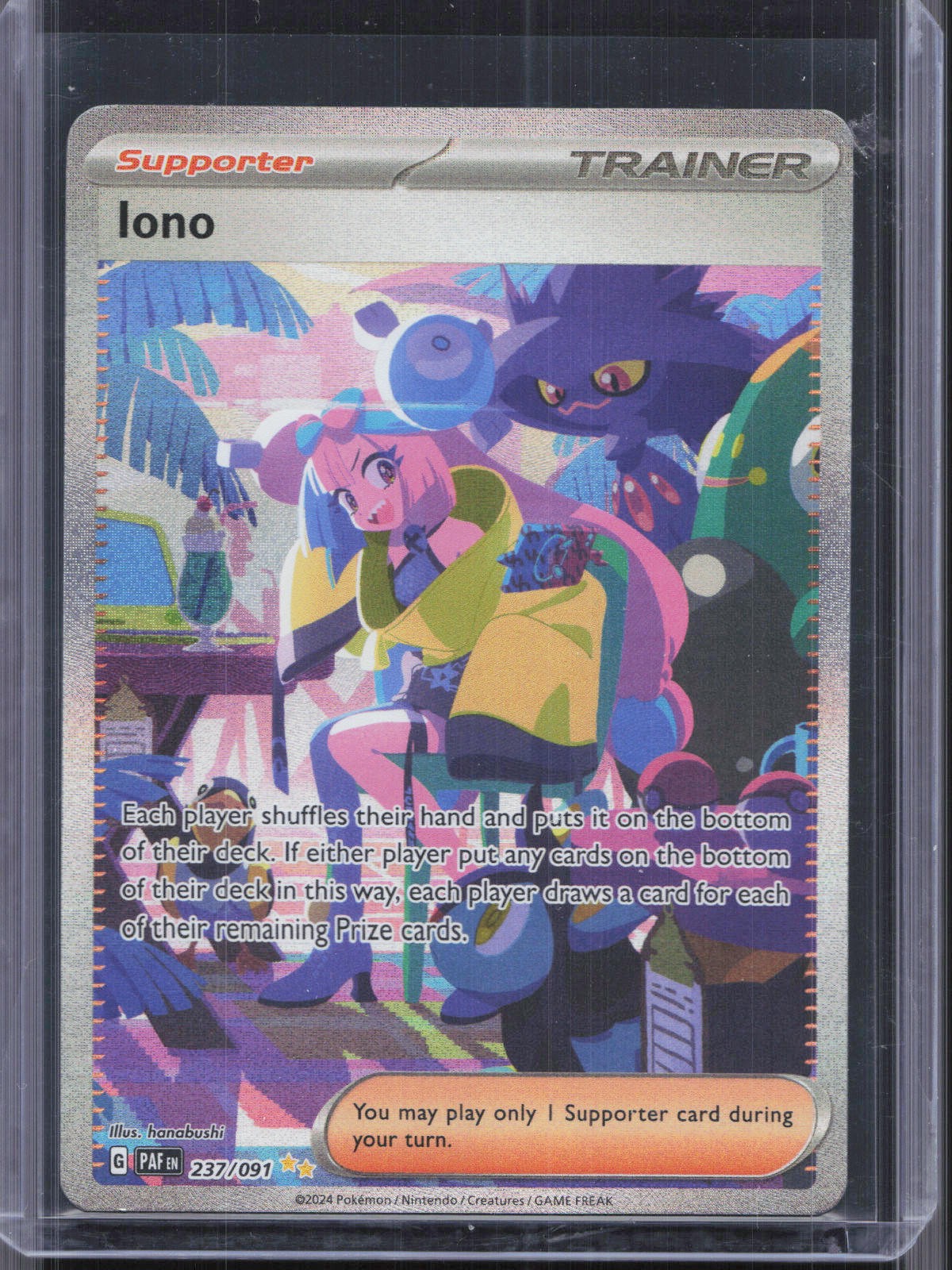 Iono - Special Illustration Rare SV: Paldean Fates 237/091 NM