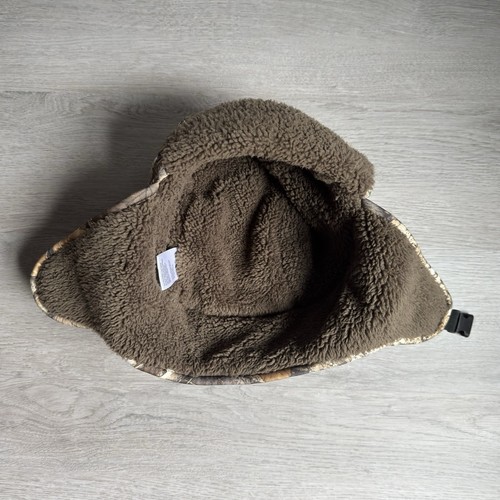 Realtree Edge Trapper Hat Cap Adult One Size OSFM Camouflage Lined Chin Strap - Picture 7 of 9