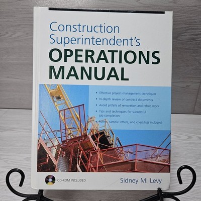 Construction Superintendent's Operations Manual - Hardcover - GOOD NO CD