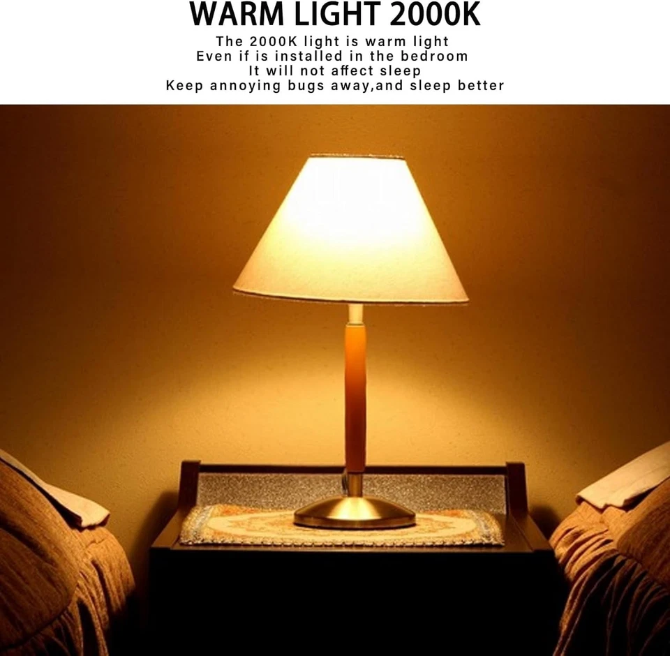 Gonhom Dusk to Dawn Bug Light Bulb Outdoor 10W Amber E26 Base 2 Pack - Image 3 of 4