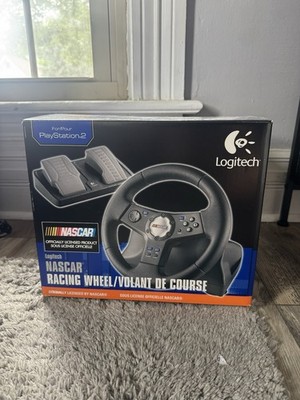Logitech Nascar Racing Steering Wheel & Pedals for PS2 (Playstation 2)