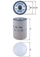Kraftstofffilter Mahle KC 756 Anschraubfilter 110Mm M32X1.5 FüR Volvo FMX 2 FM 3